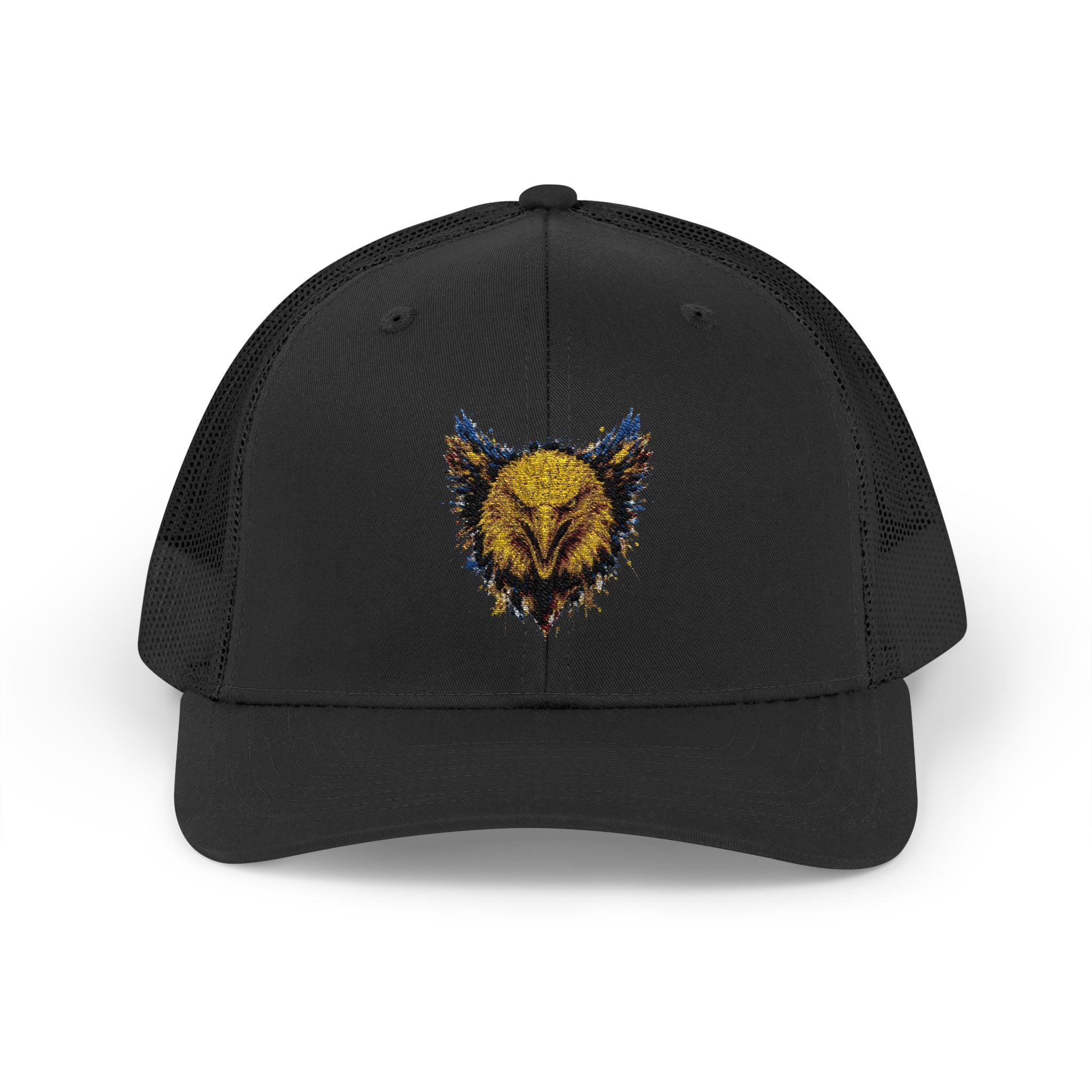 Eagle (Blue & Gold) — Snapback Trucker Hat