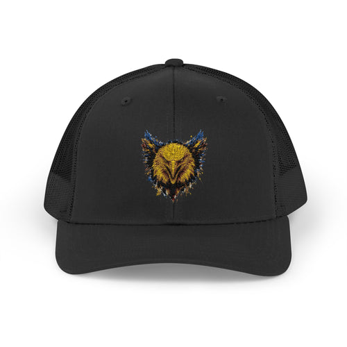 Eagle (Blue & Gold) — Snapback Trucker Hat