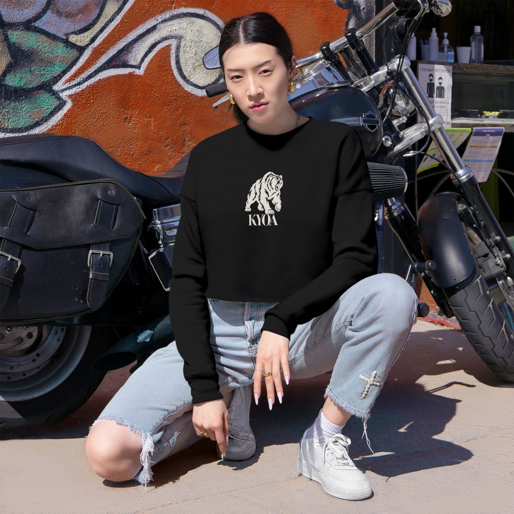 KYOA — The Bear · Women's Cropped Sweatshirt (STRENGTH)