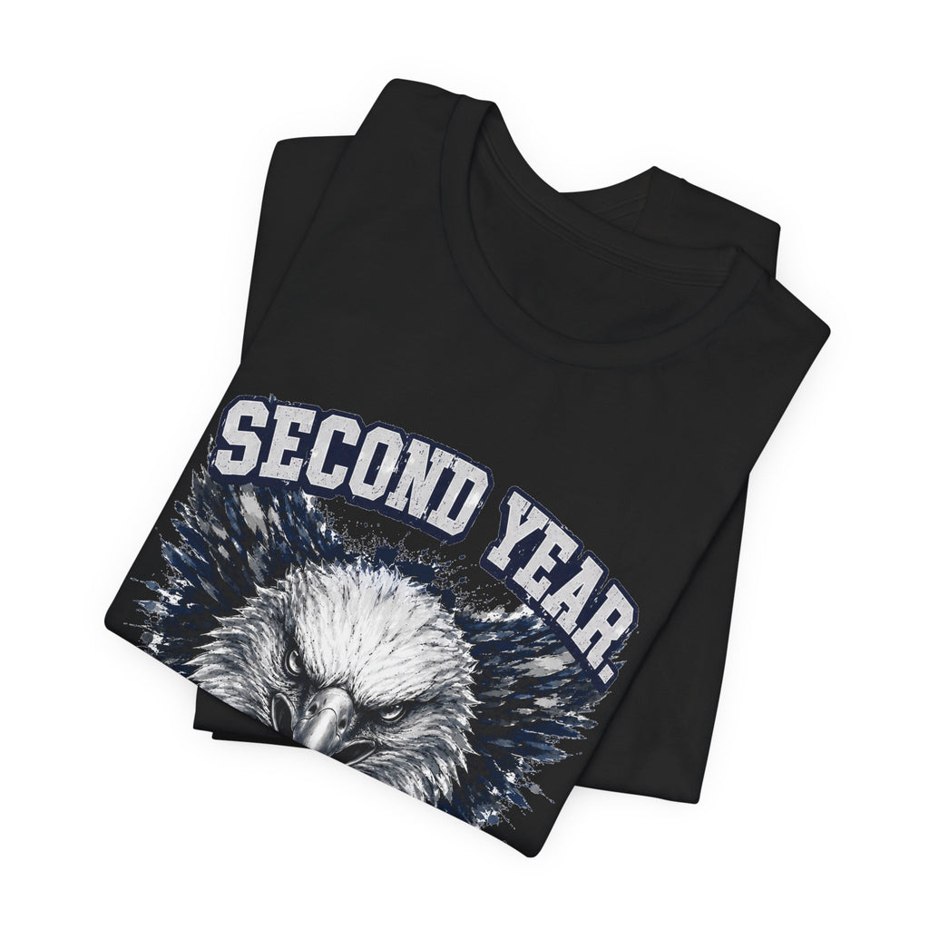 Second Year. No Fear. — Eagle Country 2029 Blue & White Tee