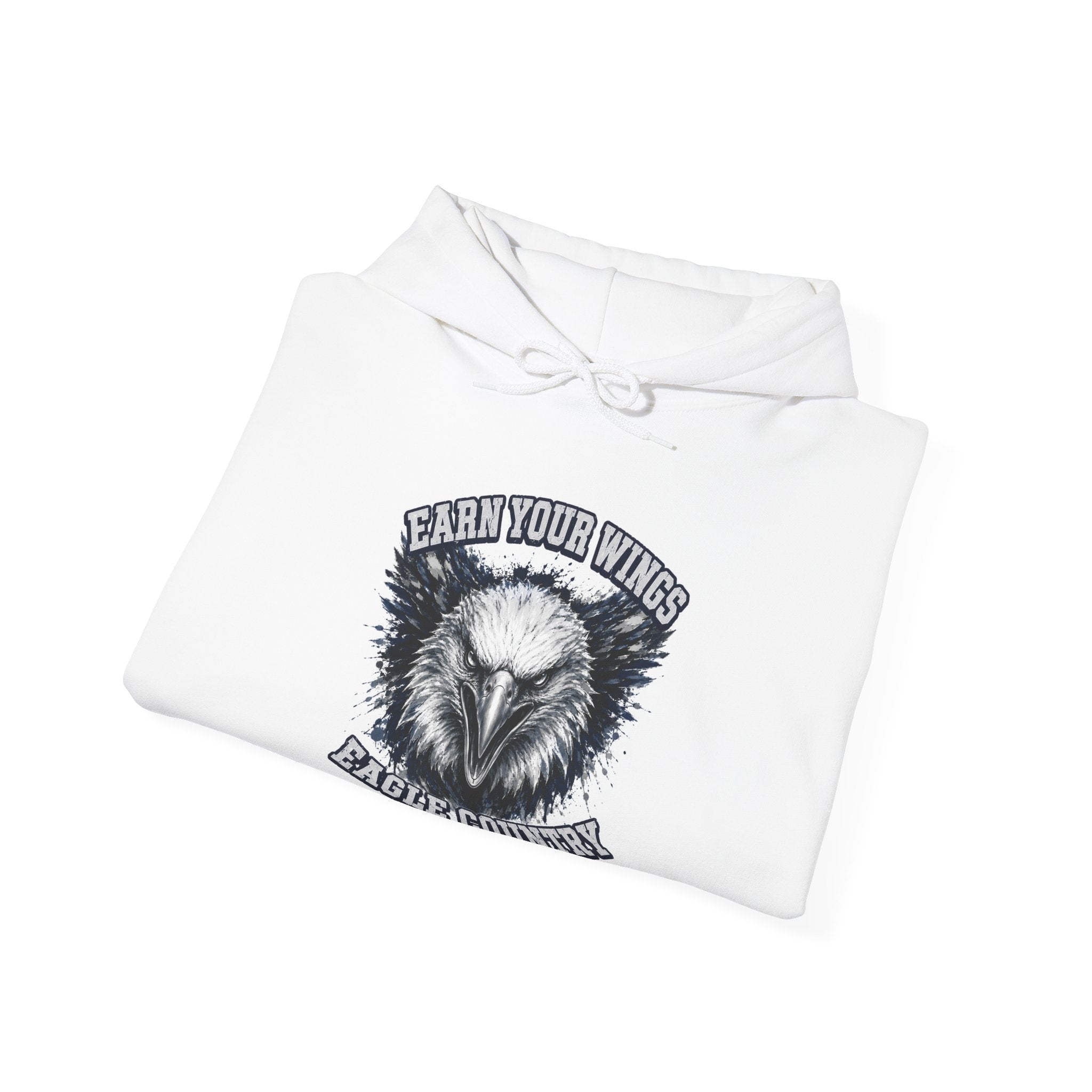 Earn Your Wings — Eagle Country 2030 Blue & White Hoodie