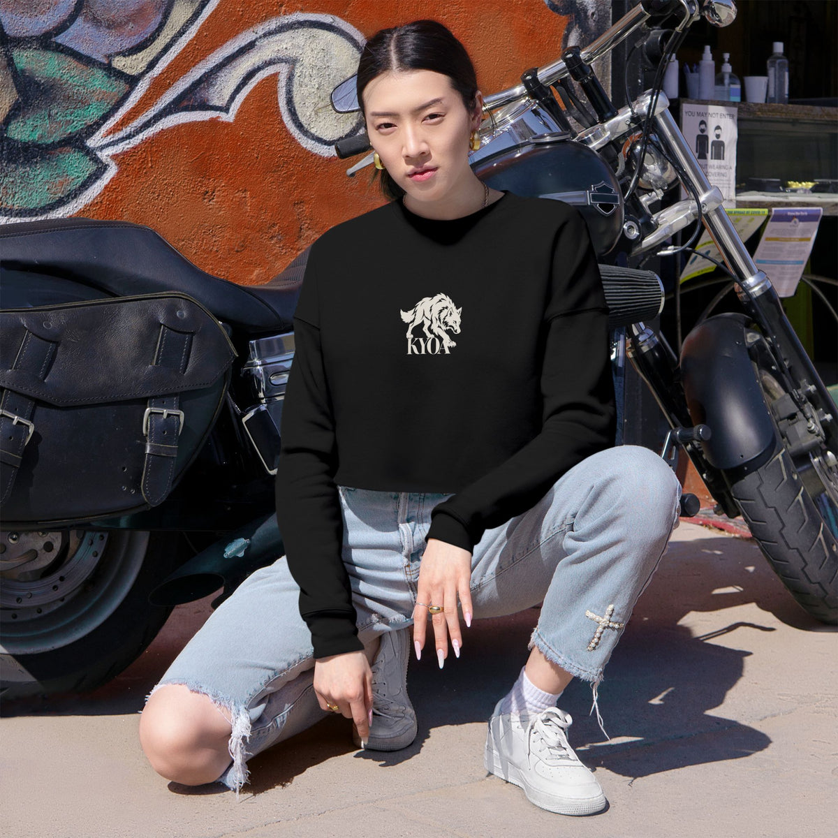 KYOA — The Wolf · Women's Cropped Sweatshirt (PACK)