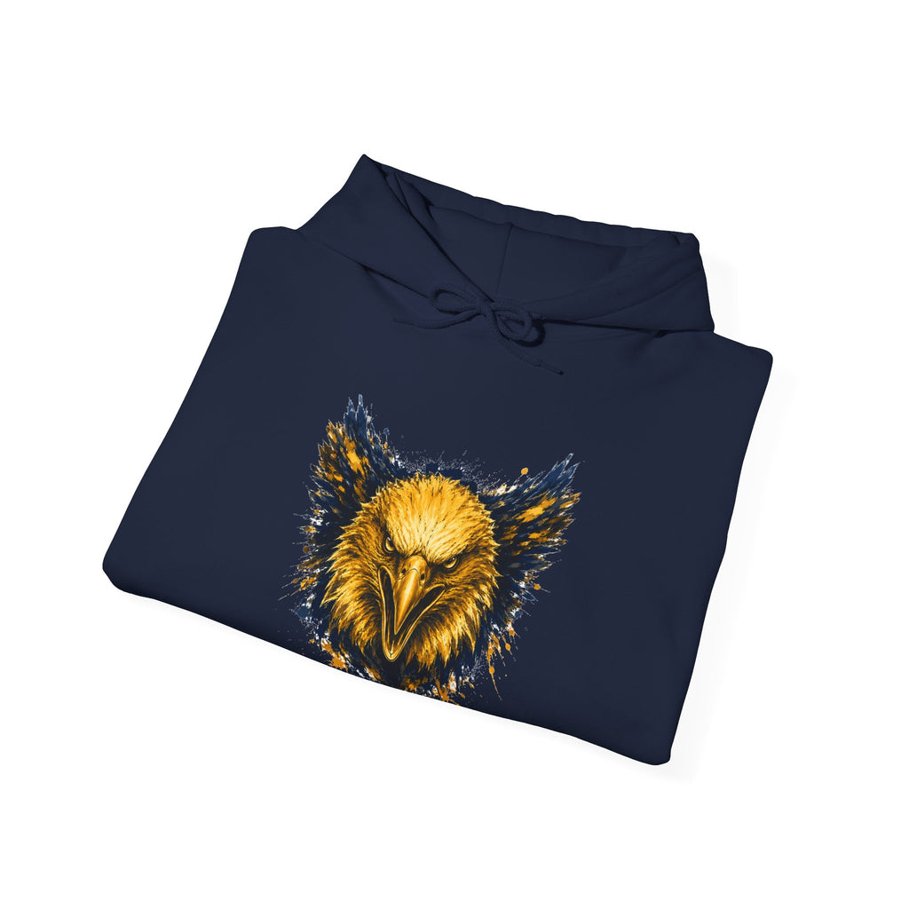 Eagle Logo Blue & Gold Hoodie