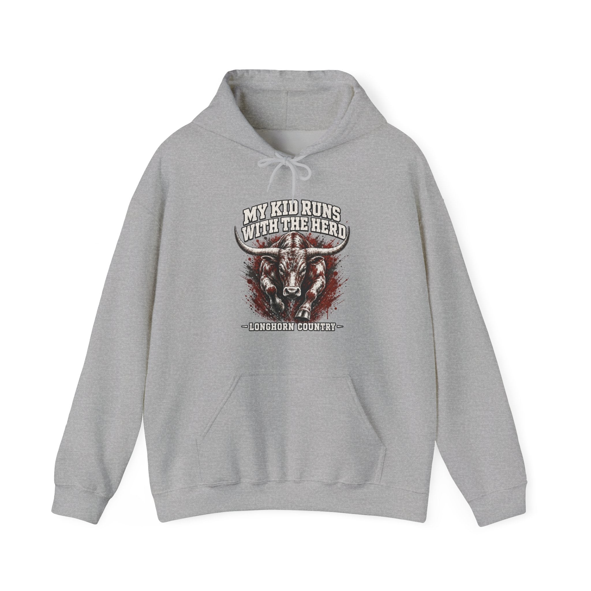 My Kid Runs With the Herd — Longhorn Country Hoodie