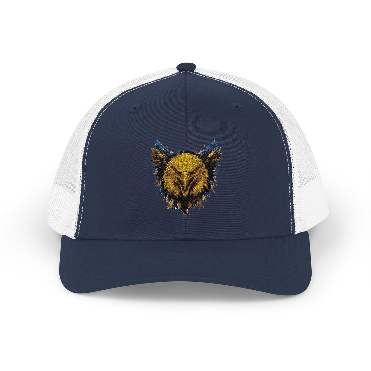 Eagle (Blue & Gold) — Snapback Trucker Hat