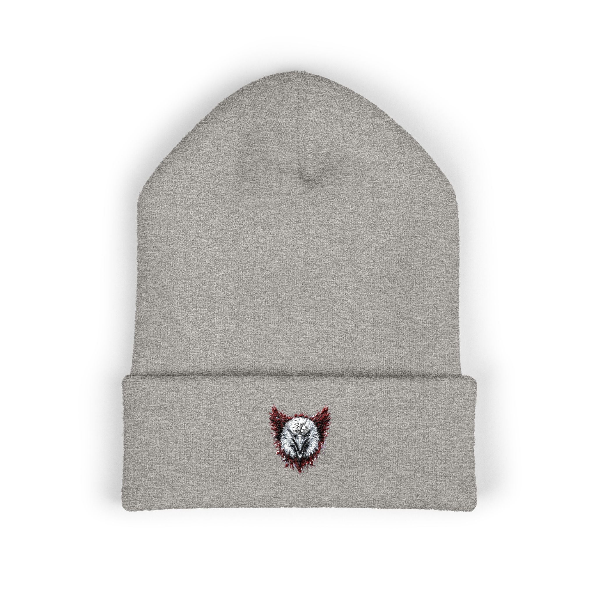 Eagle (Black & Red) — Embroidered Beanie