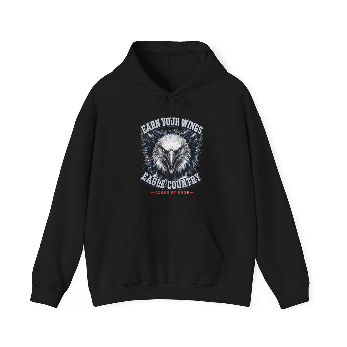 Earn Your Wings — Eagle Country 2030 Blue & White Hoodie
