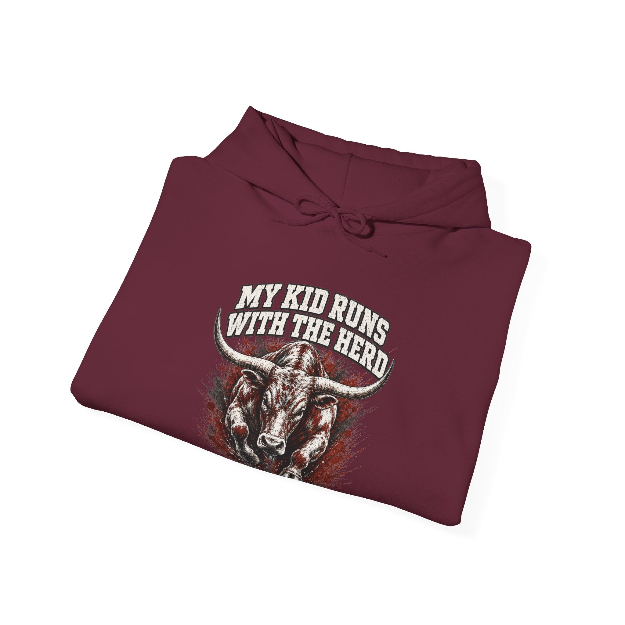My Kid Runs With the Herd — Longhorn Country Hoodie