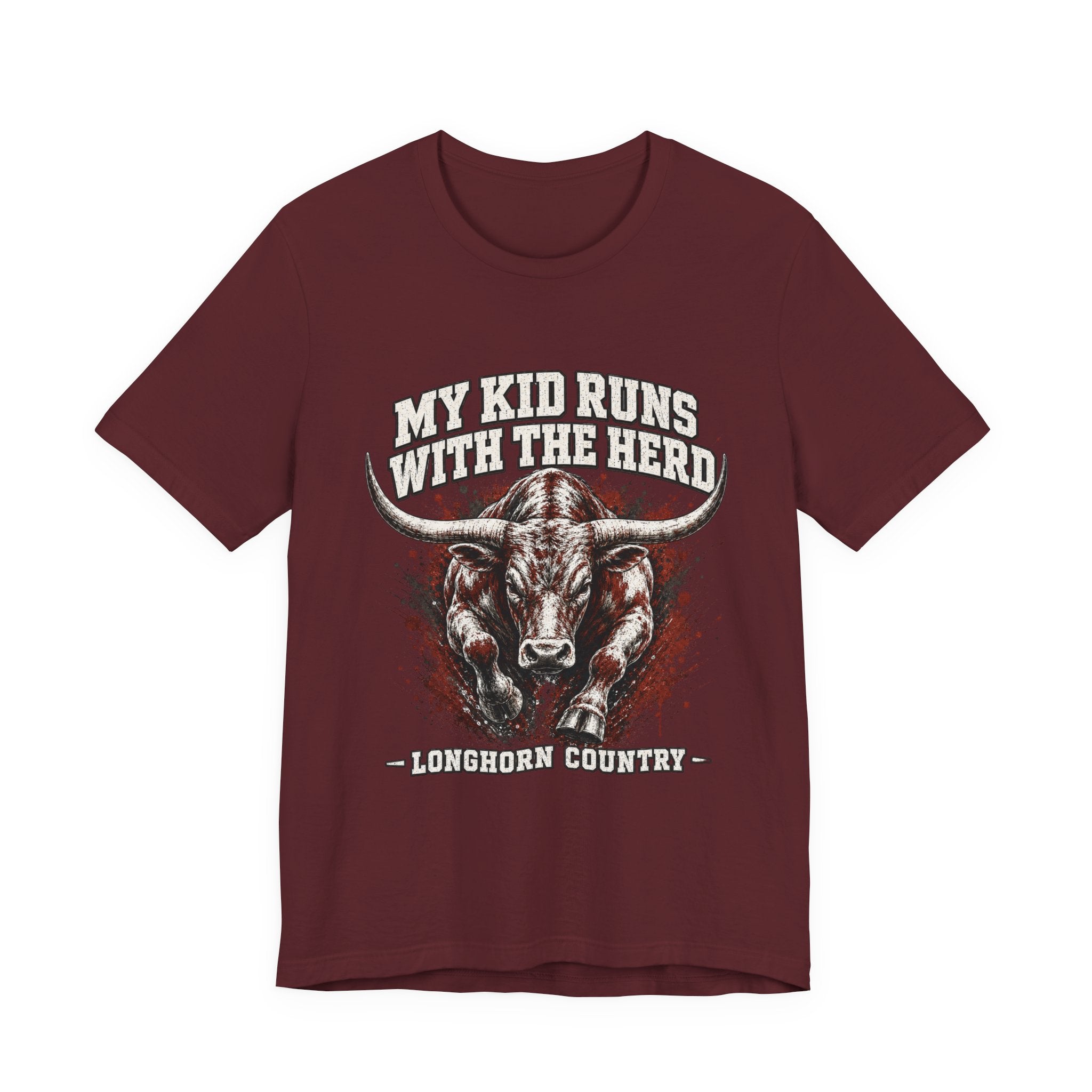 My Kid Runs With the Herd — Longhorn Country Tee